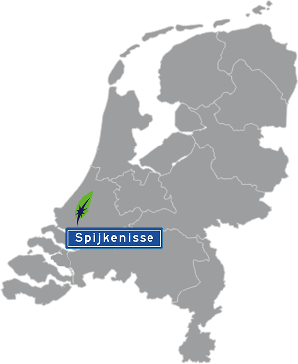 Dagnall vertaalbureau Spijkenisse verzorgt al uw vertalingen sinds 1982 Dagnall Vertaalbureau Spijkenisse aangegeven op kaart Nederland met blauw plaatsnaambord met witte letters en Dagnall veer - transparante achtergrond - 600 * 733 pixels